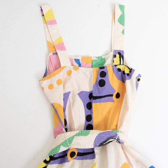 Zara Cream and Pink Sleeveless Sundress - Picture 11 of 15
